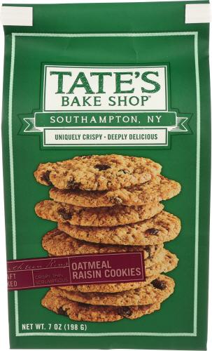 Tates Cookies Oatmeal Raisin - 7 Oz (6 Units)