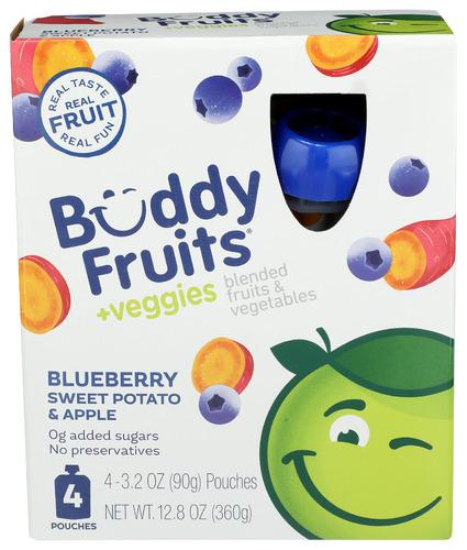 Buddy Fruits Fruit Pch Sweet Potato Bb 4Pk - 12.8 Oz (6 Units)