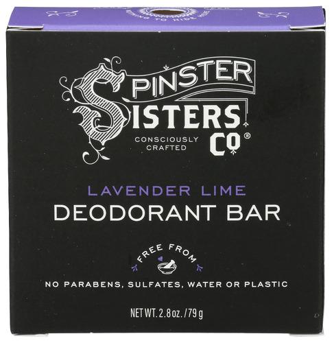 Spinster Sisters Co Bar Ddrnt Lavender Lime - 2.8 Oz (1 Units)
