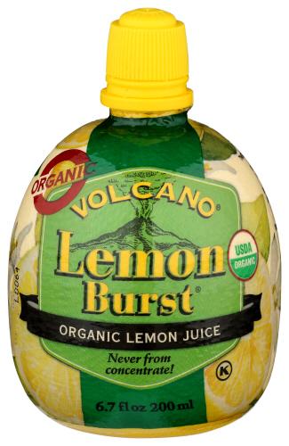 Volcano Juice Lemon Burst Organic - 6.7 Fo (12 Units)