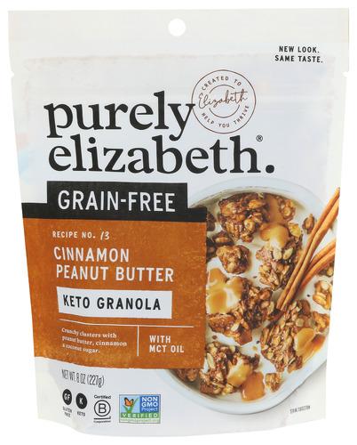 Purely Elizabeth Granola Peanut Butter Cnmn Mct - 8 Oz (6 Units)