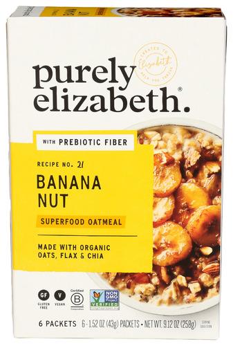 Purely Elizabeth Banana Nut Superfood Oat - 9.12 Oz (6 Units)