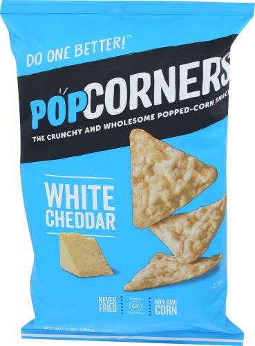 Popcorners Corn Chips White Cheddar - 7 Oz (12 Units)