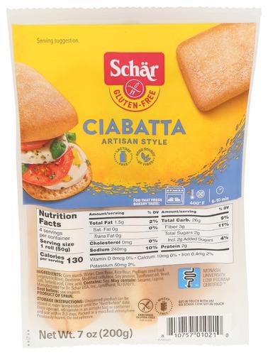 Schar Ciabatta - 7 Oz (5 Units)