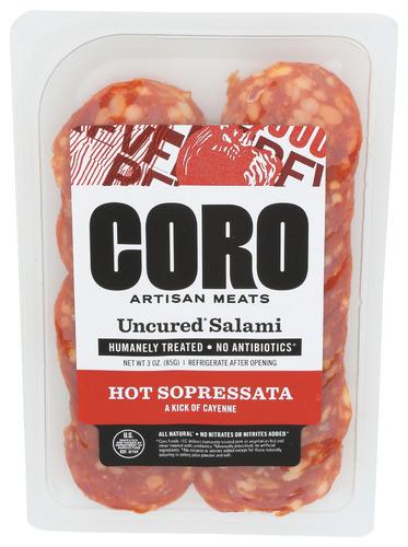 Coro Foods Salami Ht Sprsst Uncr Sl - 3 Oz (12 Units)