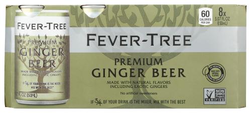 Fever Tree Ginger Beer Cans 8Pk - 40.56 Fo (3 Units)