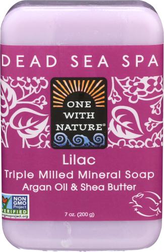 One With Nature Soap Bar Lilac - 7 Oz (3 Units)