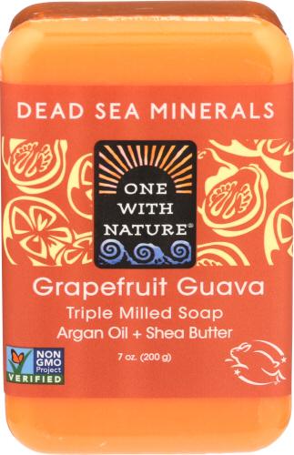 One With Nature Soap Bar Grpfrt Guava - 7 Oz (3 Units)