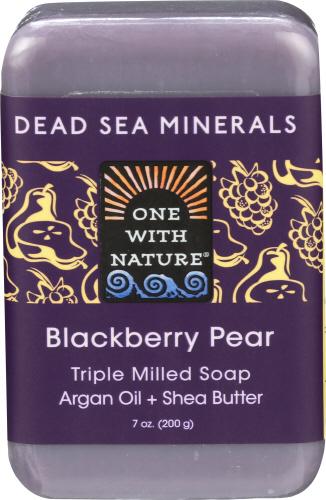 One With Nature Soap Bar Blckbrry Pear - 7 Oz (3 Units)