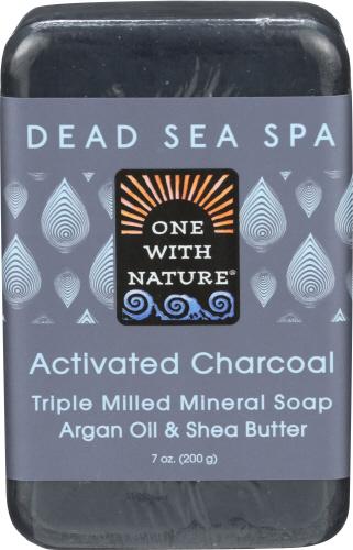 One With Nature Soap Bar Actvd Charcoal - 7 Oz (3 Units)