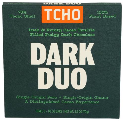 Tcho Bar Chocolate Dark Duo - 2.5 Oz (10 Units)