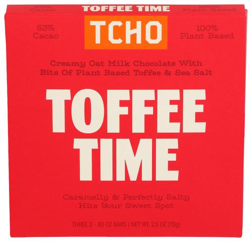 Tcho Bar Chocolate Toffee Time - 2.5 Oz (10 Units)