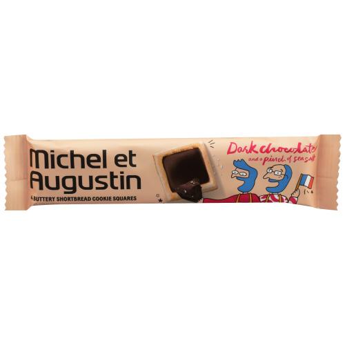 Michel Et Augustin Cookie Sq 4 Drk Chocolate - 1.185 Oz (18 Units)