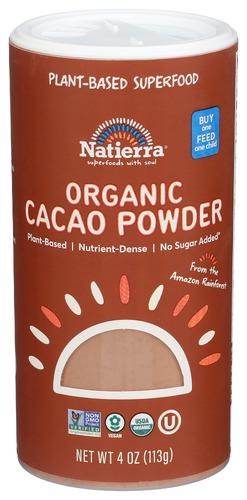 Natierra Powder Cacao Shaker - 4 Oz (12 Units)