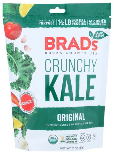 Brads Plant Based Kale Crunchy W Pro Organic - 2 Oz (12 Units)