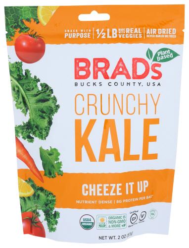 Brads Plant Based Chip Kale Cheeze It Up - 2 Oz (12 Units)