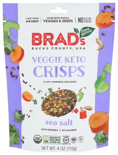Brads Plant Based Crisp Veggie Classic - 4 Oz (6 Units)