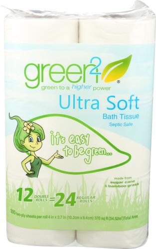 Green2 Bath Tissue 2Ply 300Sht - 12 Pc (8 Units)