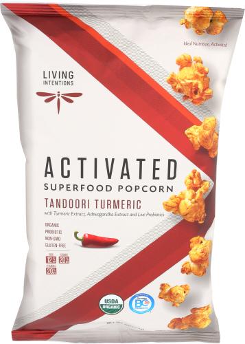 Living Intentions Popcorn Tandoori Turmeric - 4 Oz (12 Units)