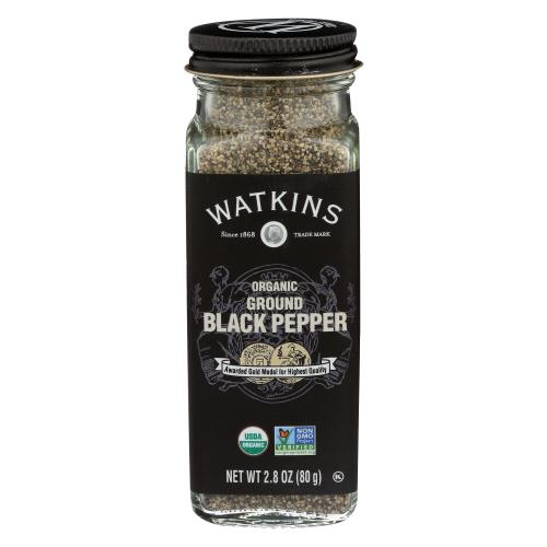 Watkins Ssnng Black Pepr Grnd Organic - 2.8 Oz (3 Units)