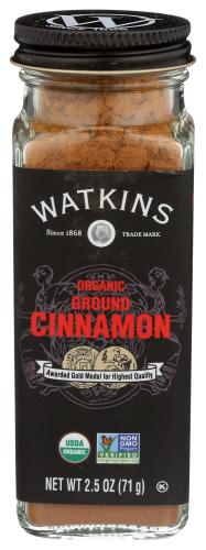 Watkins Ssnng Cinmn Grnd Organic - 2.5 Oz (3 Units)