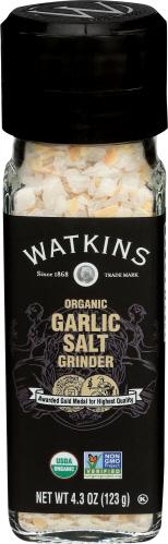 Watkins Garlic Salt Grinder Organic - 4.3 Oz (3 Units)