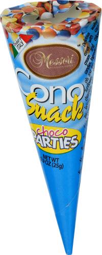 Messori Cono Snack Chocolate Mlticlr - 0.9 Oz (12 Units)