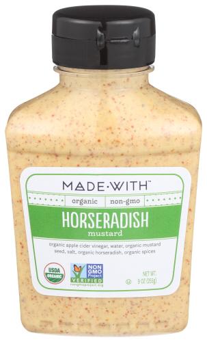 Made With Mustard Horseradish Organic - 9 Oz (6 Units)