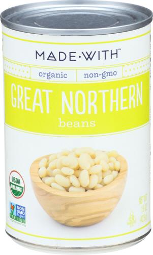 Made With Beans Great Northern Organic - 15 Oz (12 Units)