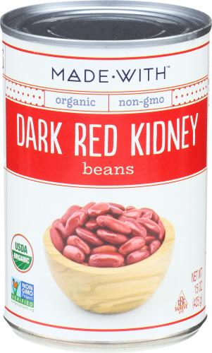 Made With Beans Kidney Dark Red Organic - 15 Oz (12 Units)