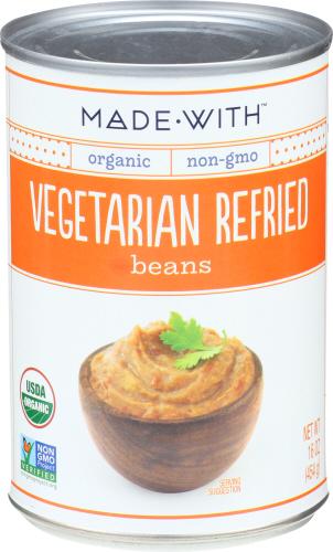 Made With Beans Refried Vgtrn Organic - 16 Oz (12 Units)