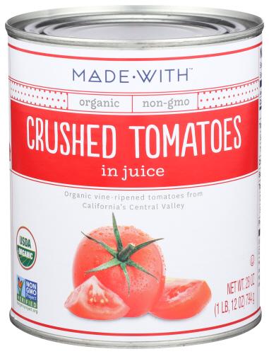 Made With Tomatoes Crushed Organic - 28 Oz (12 Units)