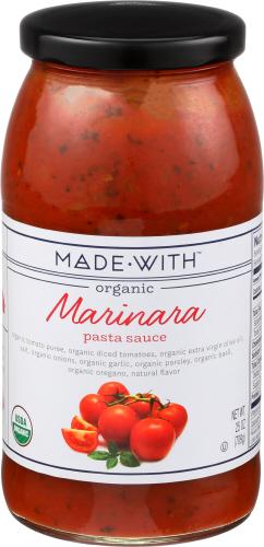 Made With Sauce Pasta Marinara Organic - 24 Oz (12 Units)