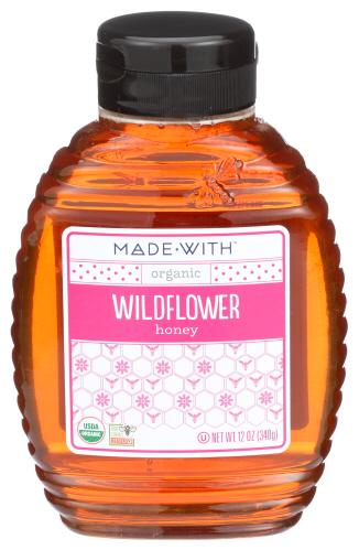 Made With Honey Wildflower Organic - 12 Oz (12 Units)