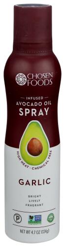 Chosen Foods Oil Spray Avcdo Garlic - 4.7 Oz (6 Units)