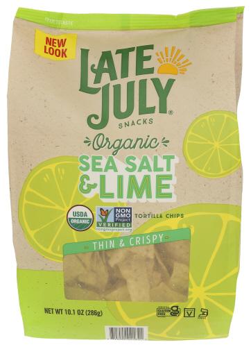 Late July Chip Tort Sslt Lime Rsty - 10.1 Oz (9 Units)