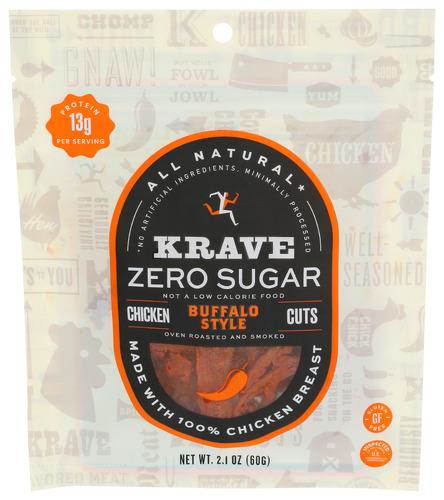 Krave Jerky Buffalo Zero Sugar - 2.1 Oz (8 Units)