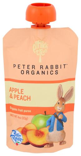 Peter Rabbit Baby Peach Apple Organic - 4 Oz (10 Units)