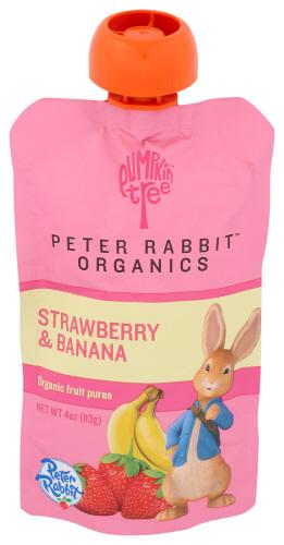 Peter Rabbit Baby Strawberry Banana Organic - 4 Oz (10 Units)