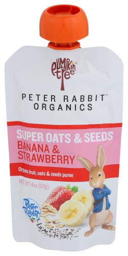 Peter Rabbit Baby Food Banana Strw - 4 Oz (10 Units)