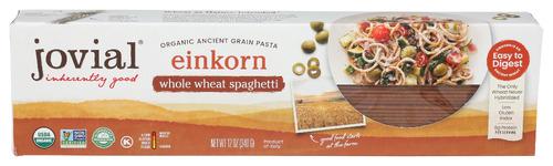 Jovial Pasta Einkorn Ww Spghti Organic - 12 Oz (12 Units)