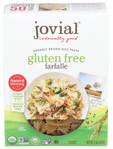 Jovial Pasta Farfalle Brown Rice - 12 Oz (12 Units)