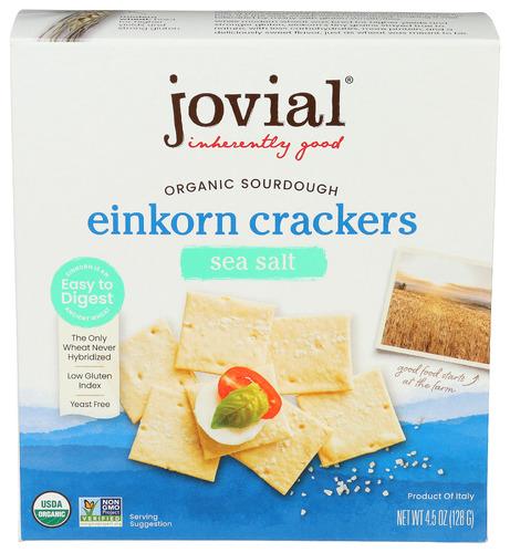 Jovial Cracker Sourdgh Sea Salt - 4.5 Oz (10 Units)