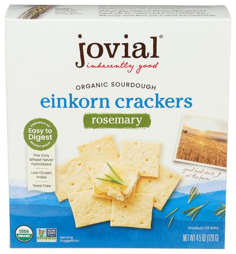 Jovial Cracker Sourdgh Rosemary - 4.5 Oz (10 Units)