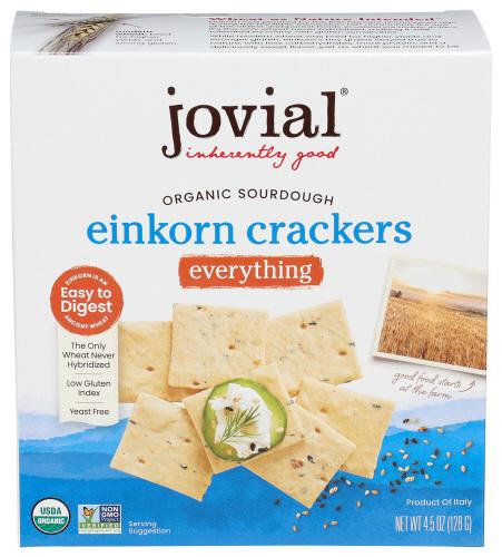 Jovial Crackers Everything Ekrn - 4.5 Oz (10 Units)