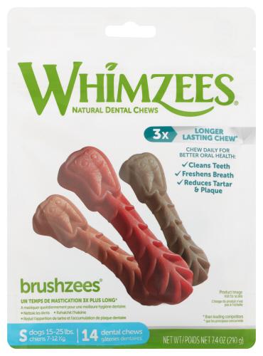 Whimzees Brushzees Daily Small - 7.4 Oz (4 Units)