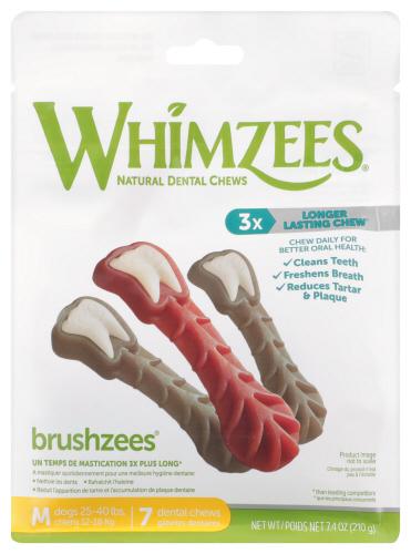 Whimzees Brushzees Daily Medium - 7.4 Oz (4 Units)