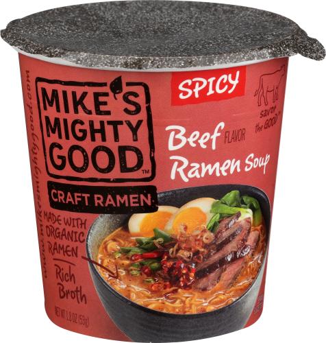 Mikes Mighty Good Soup Cup Beef Spicy Organic - 1.8 Oz (6 Units)