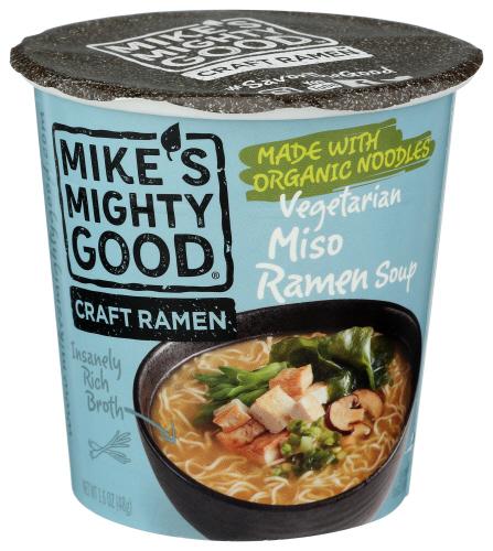 Mikes Mighty Good Ramen Vegetarian  Miso - 1.6 Oz (6 Units)