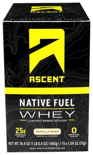 Ascent Whey Prtn Vanilla Bean 15Pk - 16.4 Oz (1 Units)